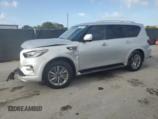 2020 Infiniti QX80 Luxe z VIN JN8AZ2NFXL9704925, wystawiony jako Copart lot #55505095 z przebiegiem 67 041 mil mil oraz Nie do naprawy • Non repairable. Historia ofert i sprzedaży dostępna na DreamBid. Obrazek 1.