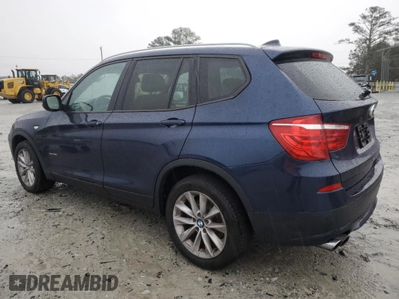 2014 BMW X3 xDrive28i with VIN 5UXWX9C50E0D34295, listed as a Copart auction lot 48472895 with 63,802 mi miles and Salvage Title. Bid and sale history available at DreamBid. Image 2.