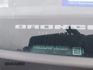 2023 Ford Bronco Raptor with VIN 1FMEE5JR0PLB23237, listed as a IAAI auction lot 41571428 with 25,530 mi miles. Bid and sale history available at carsss.com. Image 9.