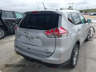 2014 Nissan Rogue SL with VIN 5N1AT2MV5EC873791, listed as a IAAI auction lot 41287168 with 120,694 mi miles. Bid and sale history available at carsss.com. Image 4.