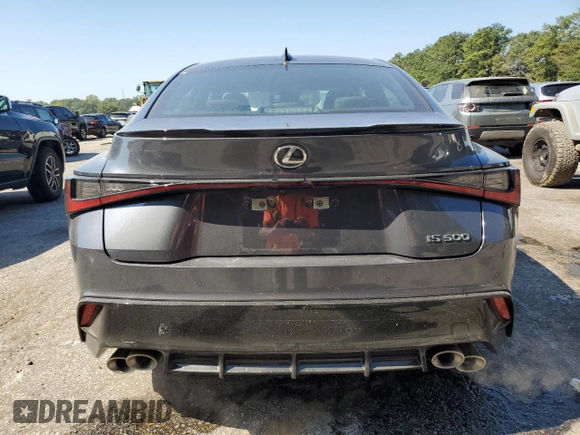 2024 Lexus IS with VIN JTHAP1D28R5006225, listed as a Copart auction lot 74989634 with 3,211 mi miles and Salvage Title. Bid and sale history available at carsss.com. Image 6.