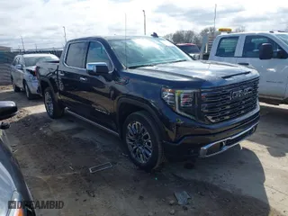 2023 GMC Sierra 1500 Denali Ultimate with VIN 1GTUUHE89PZ314769, listed as a IAAI auction lot 41834479 with 28,088 mi miles. Bid and sale history available at carsss.com. Image 1.