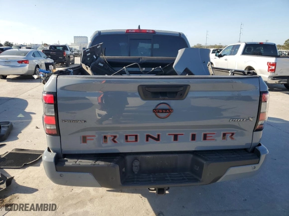 2022 Nissan Frontier PRO-X with VIN 1N6ED1EJ4NN647123, listed as a Copart auction lot 86296104 with 80,822 mi miles and Salvage Title. Bid and sale history available at carsss.com. Image 6.