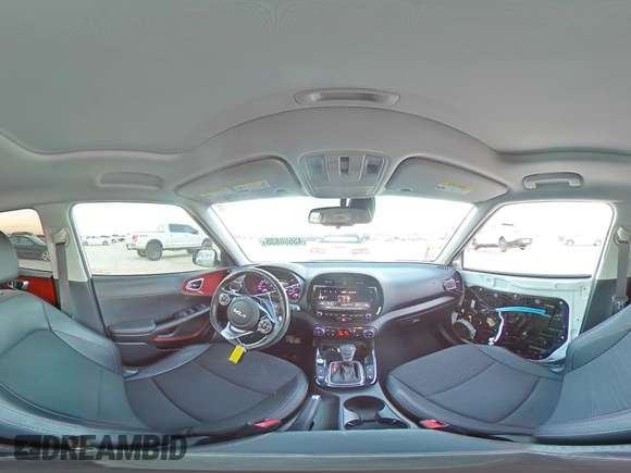 2022 Kia Soul Turbo with VIN KNDJ53AFXN7180712, listed as a Copart auction lot 43558835 with 55,487 mi miles and Salvage Title. Bid and sale history available at carsss.com. Image 13.