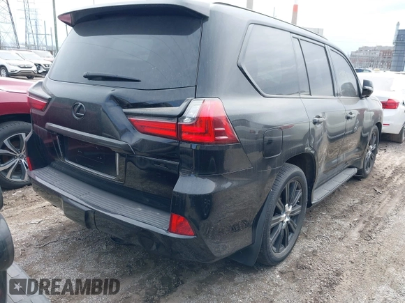 2020 Lexus LX with VIN JTJDY7AX8L4319302, listed as a IAAI auction lot 41818027 with 36,041 mi miles. Bid and sale history available at carsss.com. Image 4.