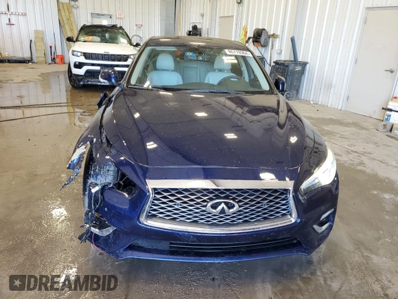 2022 Infiniti Q50 Luxe z VIN JN1EV7BP7NM311406, wystawiony jako Copart lot #86719364 z przebiegiem 10 651 mil mil oraz Czysty tytuł • Clean title. Historia ofert i sprzedaży dostępna na DreamBid. Obrazek 5.