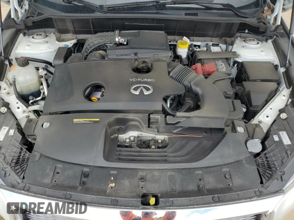 2023 Infiniti QX50 Luxe with VIN 3PCAJ5BA9PF107127, listed as a Copart auction lot 63402535 with 23,844 mi miles and Salvage title. Bid and sale history available at DreamBid. Image 12.
