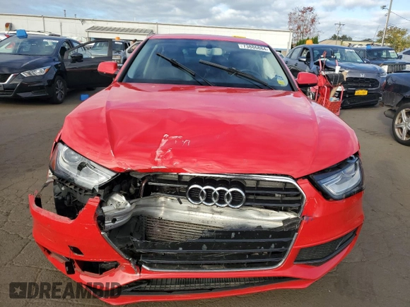 2015 Audi A4 Premium Plus with VIN WAUHFAFL8FN014875, listed as a Copart auction lot 73886884 with 74,933 mi miles and Salvage Title. Bid and sale history available at carsss.com. Image 5.