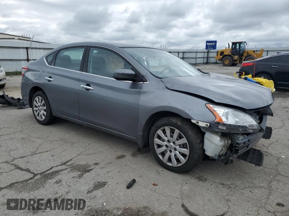 2015 Nissan Sentra SV with VIN 3N1AB7AP2FL685796, listed as a Copart auction lot 49507465 with Not Provided miles and Salvage Title. Bid and sale history available at DreamBid. Image 4.