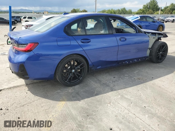 2023 BMW 3 Series 330i xDrive with VIN 3MW89FF01P8C84206, listed as a Copart auction lot 63059275 with Not provided miles and Salvage title. Bid and sale history available at DreamBid. Image 3.