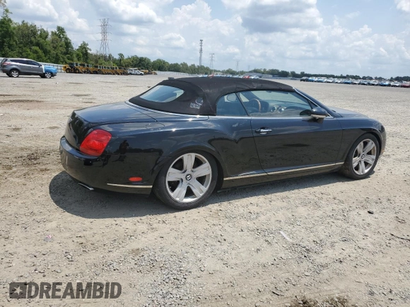 2007 Bentley Continental GT with VIN SCBDR33W97C045720, listed as a Copart auction lot 56370245 with 47,350 mi miles and Salvage Title. Bid and sale history available at DreamBid. Image 3.