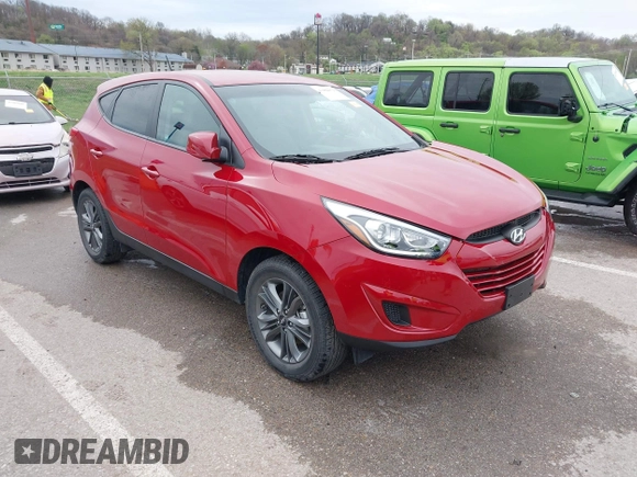 2015 Hyundai Tucson GLS with VIN KM8JT3AF1FU107443, listed as a IAAI auction lot 41894074 with 19,967 mi miles and . Bid and sale history available at DreamBid. Image 1.