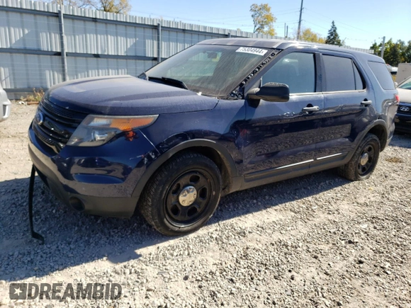 2015 Ford Utility Police Interceptor with VIN 1FM5K8AR7FGB20028, listed as a Copart auction lot 75304944 with 154,195 mi miles and Clean Title. Bid and sale history available at carsss.com. Image 1.