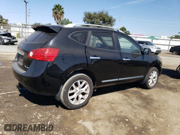 2013 Nissan Rogue S with VIN JN8AS5MV7DW610180, listed as a Copart auction lot 75682254 with 156,995 mi miles and Clean Title. Bid and sale history available at DreamBid. Image 3.