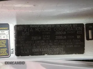 2016 Kia Forte LX with VIN KNAFK4A64G5564629, listed as a Copart auction lot 49143165 with 99,480 mi miles and Salvage Title. Bid and sale history available at carsss.com. Image 13.