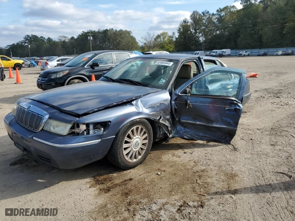 2011 Mercury Grand Marquis LS with VIN 2MEBM7FVXBX608636, listed as a Copart auction lot 82684944 with 157,843 mi miles and Salvage Title. Bid and sale history available at carsss.com. Image 1.