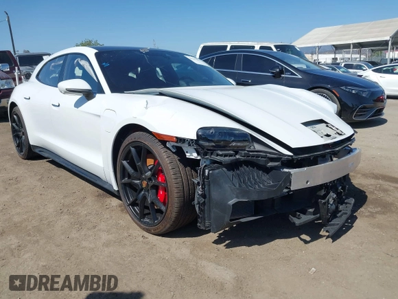 2023 Porsche Taycan GTS with VIN WP0CD2Y14PSA90216, listed as a IAAI auction lot 42397991 with 1,868 mi miles and . Bid and sale history available at DreamBid. Image 1.