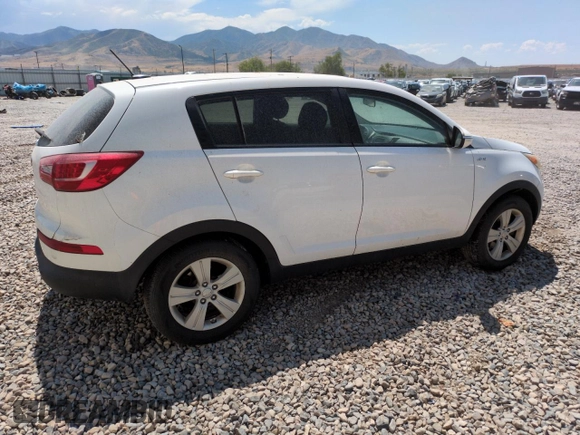 2013 Kia Sportage LX with VIN KNDPBCA26D7441199, listed as a Copart auction lot 62295015 with Not provided miles and Clean title. Bid and sale history available at DreamBid. Image 3.
