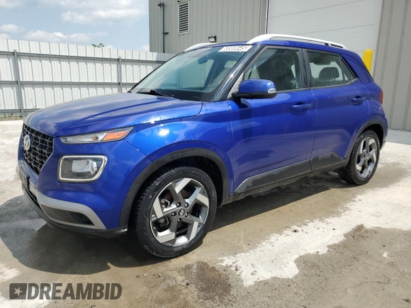 2022 Hyundai Venue SEL with VIN KMHRC8A32NU164853, listed as a Copart auction lot 60808645 with 61,257 mi miles and Clean title. Bid and sale history available at DreamBid. Image 1.