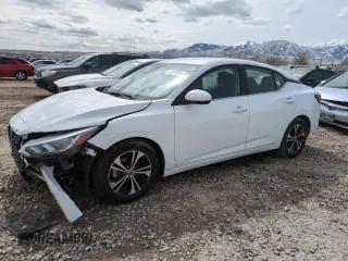 2022 Nissan Sentra SV with VIN 3N1AB8CV2NY220700, listed as a Copart auction lot 50103095 with 35,554 mi miles and Salvage Title. Bid and sale history available at DreamBid. Image 1.