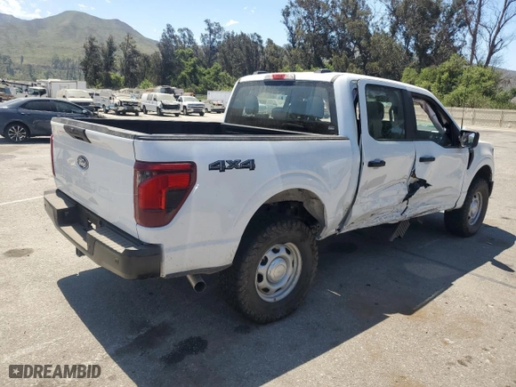 2024 Ford F-150 XL with VIN 1FTFW1L50RKD66323, listed as a Copart auction lot 62536704 with 511 mi miles and Salvage Title. Bid and sale history available at carsss.com. Image 3.