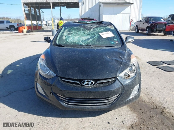 2012 Hyundai Elantra GLS with VIN 5NPDH4AE8CH083096, listed as a IAAI auction lot 41857602 with 87,746 mi miles. Bid and sale history available at carsss.com. Image 12.