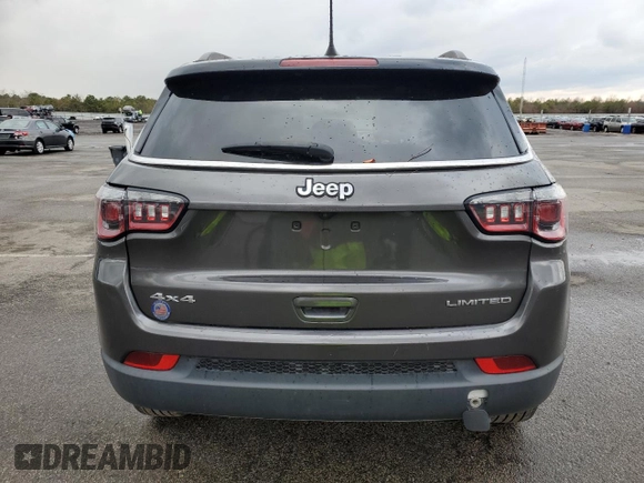 2018 Jeep Compass Limited with VIN 3C4NJDCBXJT470838, listed as a Copart auction lot 82395074 with 59,624 mi miles and Non Repairable. Bid and sale history available at DreamBid. Image 6.