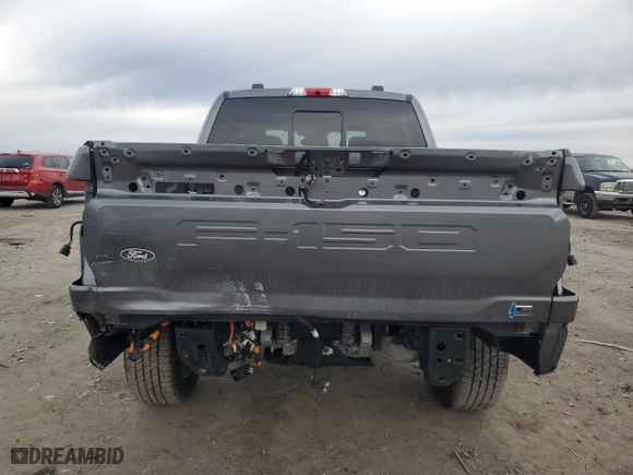 2024 Ford F-150 Lightning LARIAT with VIN 1FT6W5L79RWG19060, listed as a Copart auction lot 43415085 with 2,733 mi miles and Salvage Title. Bid and sale history available at carsss.com. Image 6.