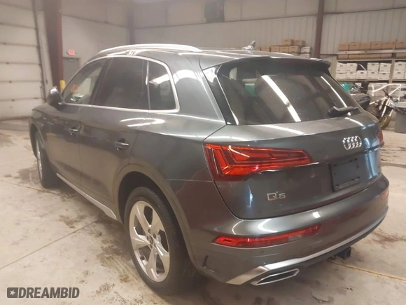 2023 Audi Q5 S line Premium Plus with VIN WA1EAAFY7P2159614, listed as a IAAI auction lot 41669412 with 24,499 mi miles. Bid and sale history available at carsss.com. Image 3.