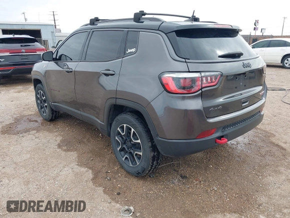 2019 Jeep Compass Trailhawk with VIN 3C4NJDDBXKT795294, listed as a IAAI auction lot 42046344 with 100,395 mi miles and . Bid and sale history available at DreamBid. Image 3.