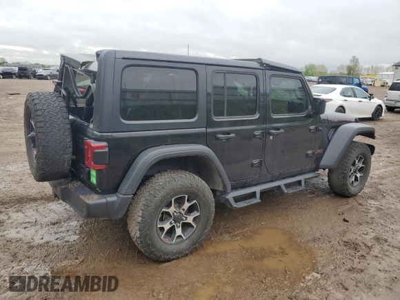 2021 Jeep Wrangler Unlimited Rubicon with VIN 1C4HJXFNXMW612186, listed as a Copart auction lot 56786665 with 52,379 mi miles and Salvage title. Bid and sale history available at DreamBid. Image 3.