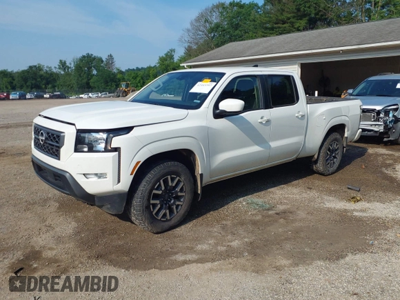 2023 Nissan Frontier SV with VIN 1N6ED1FK1PN652290, listed as a IAAI auction lot 42443397 with 38,876 mi miles and . Bid and sale history available at DreamBid. Image 2.
