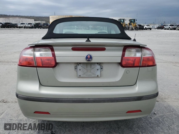 2006 Saab 9-3 with VIN YS3FD75Y466001592, listed as a Copart auction lot 51173465 with 160,026 mi miles and Salvage Title. Bid and sale history available at carsss.com. Image 6.
