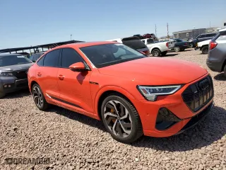 2022 Audi e-tron Sportback S line Premium Plus with VIN WA12AAGE5NB019324, listed as a Copart auction lot 52125064 with 22,670 mi miles. Bid and sale history available at carsss.com. Image 4.
