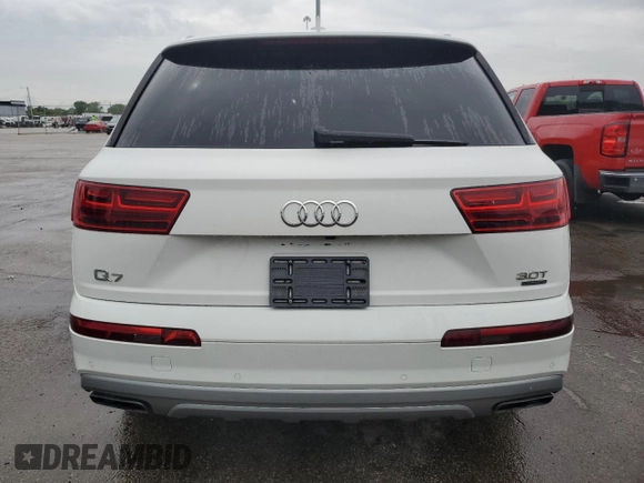 2018 Audi Q7 Premium with VIN WA1AAAF74JD050738, listed as a Copart auction lot 56587355 with 99,051 mi miles and Clean title. Bid and sale history available at DreamBid. Image 6.
