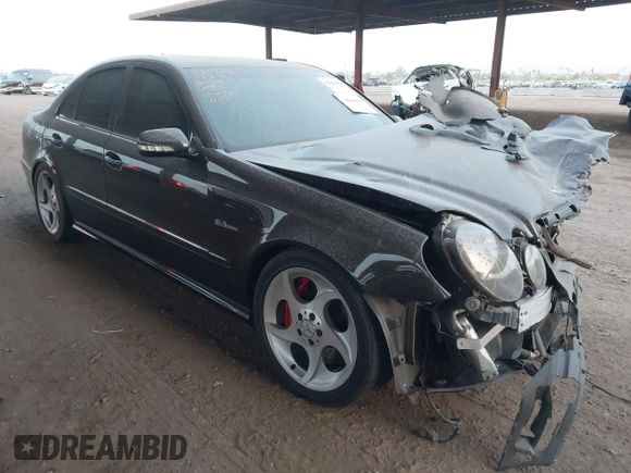 2007 Mercedes-Benz E 63 AMG with VIN WDBUF77X77B127711, listed as a IAAI auction lot 41185489 with 117,590 mi miles and . Bid and sale history available at carsss.com. Image 1.