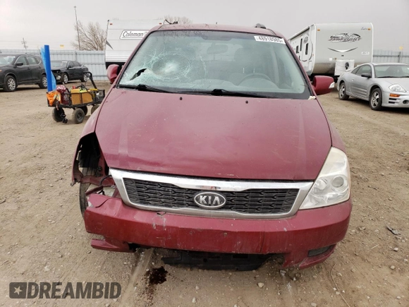 2012 Kia Sedona LX with VIN KNDMG4C77C6501093, listed as a Copart auction lot 48918985 with 194,364 mi miles and Salvage Title. Bid and sale history available at carsss.com. Image 5.