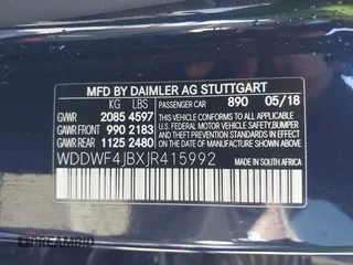 2018 Mercedes-Benz C 300 with VIN WDDWF4JBXJR415992, listed as a IAAI auction lot 41681884 with 49,695 mi miles and . Bid and sale history available at DreamBid. Image 9.