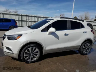 2021 Buick Encore Preferred with VIN KL4CJESB1MB327579, listed as a Copart auction lot 48628025 with 27,545 mi miles and Salvage Title. Bid and sale history available at carsss.com. Image 1.