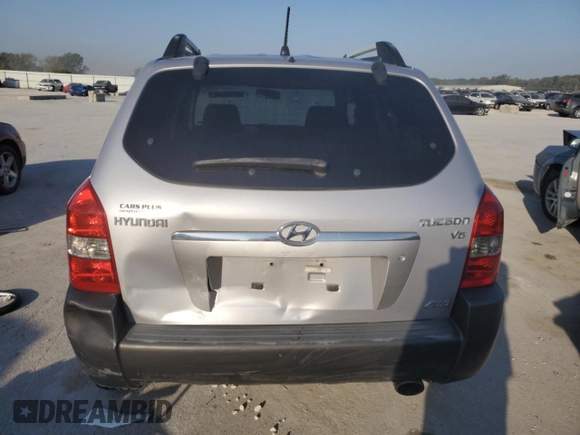 2006 Hyundai Tucson GLS with VIN KM8JN72D96U307422, listed as a Copart auction lot 75299464 with 113,578 mi miles and Salvage Title. Bid and sale history available at carsss.com. Image 6.