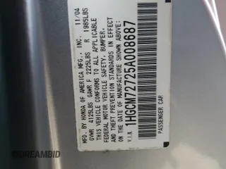 2005 Honda Accord EX z VIN 1HGCM72725A008687, wystawiony jako Copart lot #81964714 z przebiegiem 250 831 mil mil oraz Czysty tytuł • Clean title. Historia ofert i sprzedaży dostępna na DreamBid. Obrazek 13.