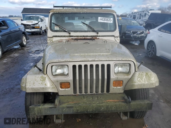 1995 Jeep Wrangler Sahara with VIN 1J4FY49S8SP207576, listed as a Copart auction lot 44385635 with 0 mi miles and Clean Title. Bid and sale history available at carsss.com. Image 5.