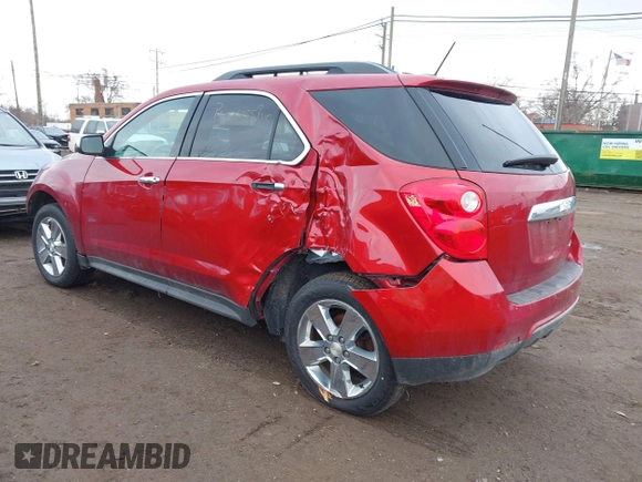 2015 Chevrolet Equinox LT with VIN 2GNALCEK6F6250020, listed as a IAAI auction lot 41853161 with 124,912 mi miles. Bid and sale history available at carsss.com. Image 3.