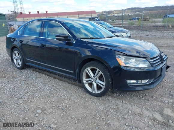 2015 Volkswagen Passat 1.8T Sport with VIN 1VWBT7A35FC062984, listed as a IAAI auction lot 42053939 with 106,095 mi miles. Bid and sale history available at carsss.com. Image 1.