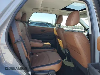 2024 Nissan Pathfinder Platinum with VIN 5N1DR3DH3RC233340, listed as a Copart auction lot 46373455 with 14,057 mi miles and Salvage title. Bid and sale history available at DreamBid. Image 11.
