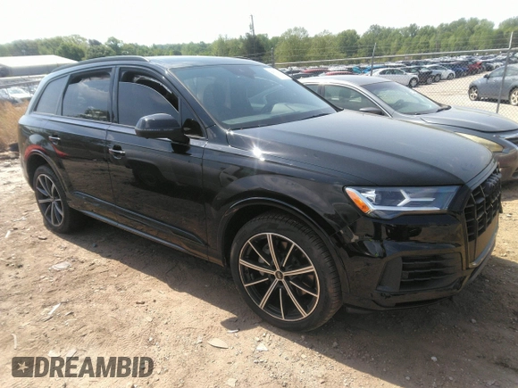 2021 Audi Q7 Premium Plus with VIN WA1LXAF72MD031553, listed as a IAAI auction lot 42071156 with 40,388 mi miles and . Bid and sale history available at DreamBid. Image 1.