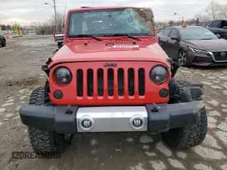 2014 Jeep Wrangler Unlimited Sahara with VIN 1C4BJWEG3EL292912, listed as a Copart auction lot 46402825 with 91,392 mi miles and Salvage Title. Bid and sale history available at carsss.com. Image 5.