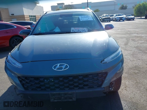 2022 Hyundai Kona SEL with VIN KM8K62AB2NU812222, listed as a IAAI auction lot 41960027 with 83,529 mi miles. Bid and sale history available at carsss.com. Image 12.