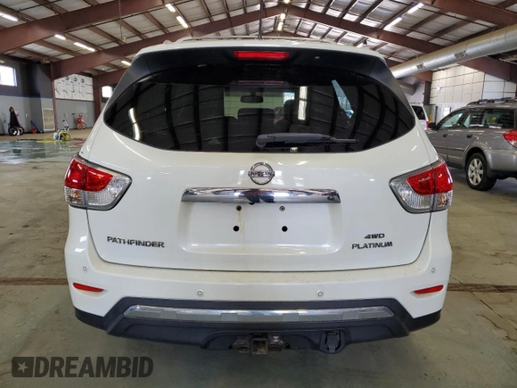 2015 Nissan Pathfinder Platinum z VIN 5N1AR2MM0FC632244, wystawiony jako Copart lot #54204885 z przebiegiem 229 886 mil mil oraz Czysty tytuł • Clean title. Historia ofert i sprzedaży dostępna na DreamBid. Obrazek 6.