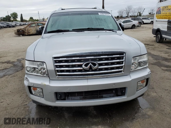 2008 Infiniti QX56 with VIN 5N3AA08D78N908987, listed as a Copart auction lot 53823375 with 124,422 mi miles and Clean Title. Bid and sale history available at carsss.com. Image 5.